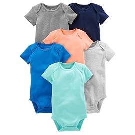 Simple Joys by Carter's Baby Boys' Short-Sleeved Bodysuit (Pack of 6)