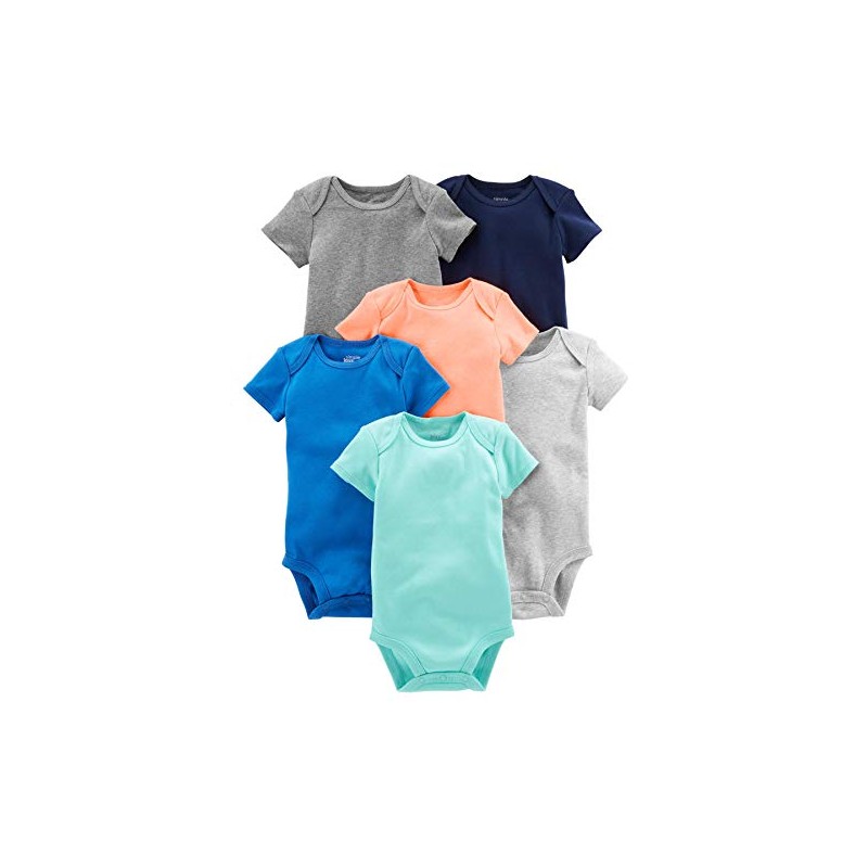 Simple Joys by Carter's Baby Boys' Short-Sleeved Bodysuit (Pack of