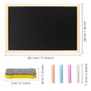 NCCHDZSW Chalkboard with Wooden Frame Sets 2 Pieces 20 x