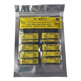 LLF Watch O-Ring Kit Rubber Washer Seals Assortment Set Watch Back Gasket Waterproof Simple Seal Washers Set Rubber Seal Washers (0.8MM(31-40MM))