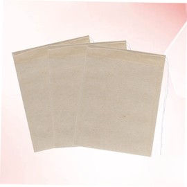 TEHAUX 100pcs 7x9cm Drawstring Tea Bags Disposable Tea Filter Pouches Original Color for Loose Leaf Tea Herbs Safe Use