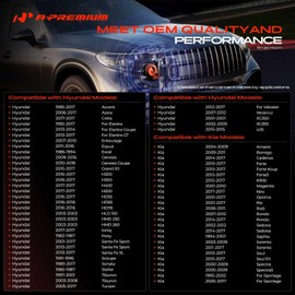 A-Premium Snail Horn Compatible with Hyundai Elantra, Sonata, Santa Fe, Accent, Tucson, Genesis, Veloster, Ioniq, Azera, Equus & Kia Soul, Optima, Sorento, Forte, Sportage, Rio, Sedona, Sedona