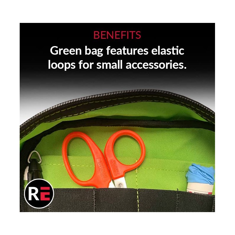 Rescue Essentials Color Coded Accessory/Organizer Travel Bags with Clear Window