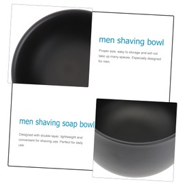 FOMIYES Pcs Stainless Steel Shaving Bowl Large Size Men's Shaving Soap Bowl Double Layer Design