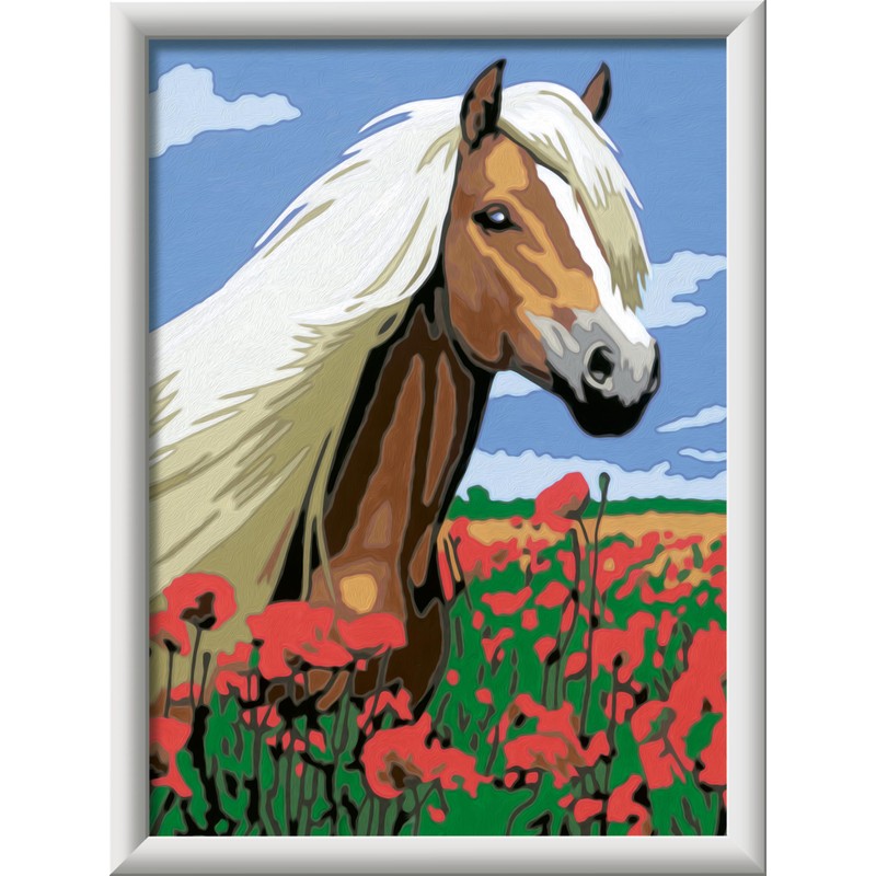 Ravensburger CreArt D Classic: Haflinger Horse Painting Set by Numbers
