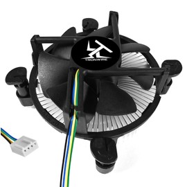 TRONWIRE TW-1 CPU Cooler Aluminum Heatsink 4-Pin PWM 92mm Low Profile 3000 RPM Fan Pre-Applied Thermal Paste for Intel Core i3 i5 i7 i9 Socket 1200 1151 1150 1155 1156 Desktop PC Computer
