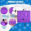 Waterproof Dog Ear Caps, Adjustable Pet Shower Wrap with Clear