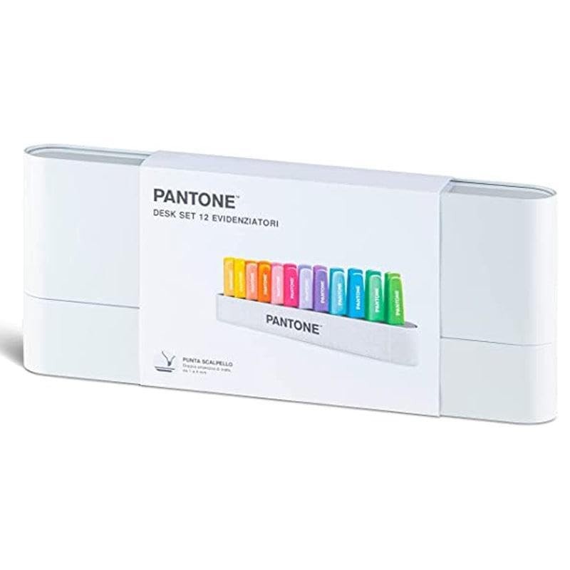 OSAMA Pantone Desk Set - 12 Highlighters in Assorted Colours: