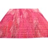 Unique Loom Jardin Collection Vibrant Abstract Pink Square Rug (8'