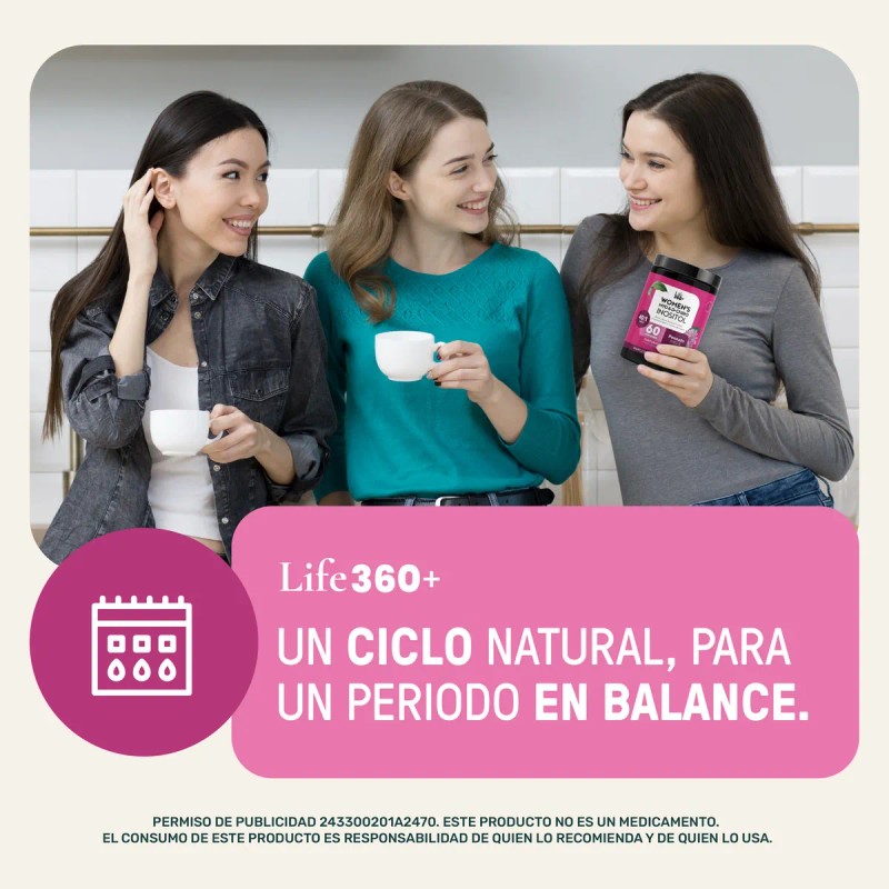 Inositol En Polvo Life 360+ Women's Myo & D-chiro 246.6gr