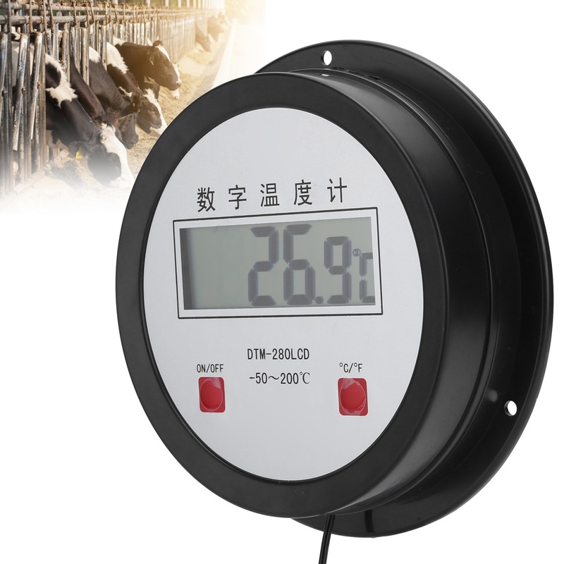 Digital Thermometer Auto Temperature Gauge Sensor with Probe for Fish