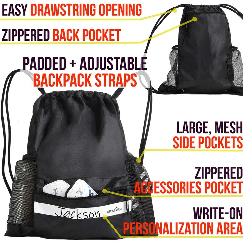 Athletico Drawstring Soccer Bag - Soccer Backpack Can Also Carry