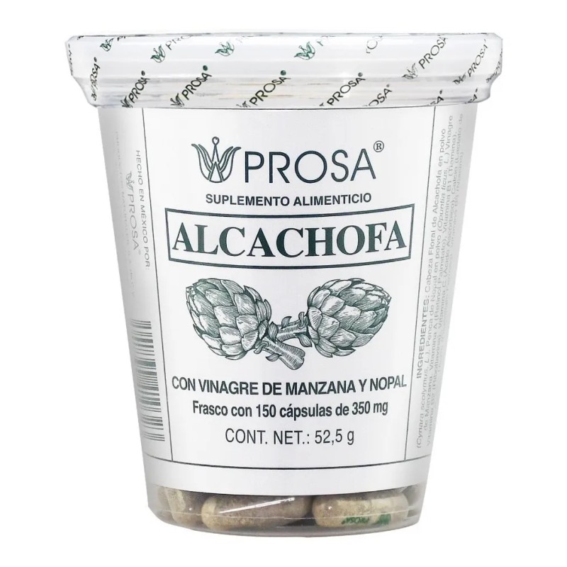 Alcachofa 150 Capsulas Vinagre De Manzana Y Nopal Prosa Sin