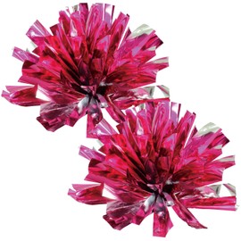 Artec Easy Cheer Pom Poms Pink Silver 14831 Sports Day Pom Poms Dance Cheerleaders Cheer Glitter Support Support Team Playtime Recitals