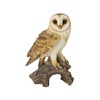 Uvia Owl on Stump 12.5x8x17.8cm Doll Figurine Figurine Animal Garden
