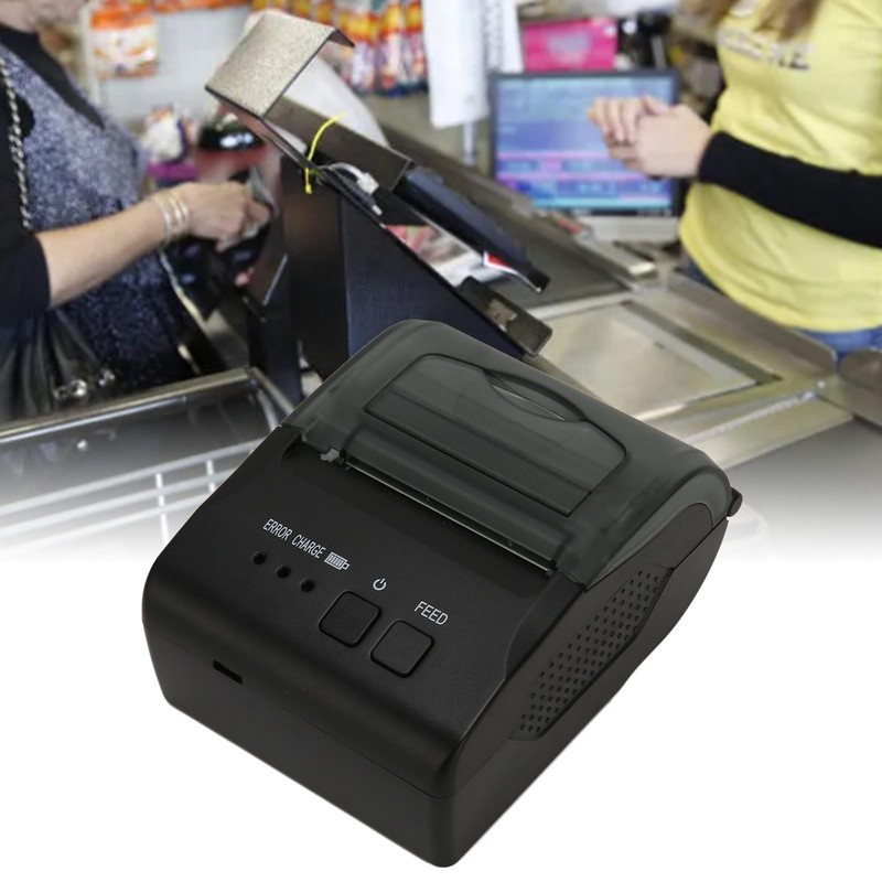 POS Printer, 5810DD 58MM BT Thermal Receipt Printer, 90mm/s High