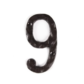 STCREE Cast Iron House Numbers 14.5cm Mailbox Numbers Address Numbers for House Mailbox Apartment Hotel Door Room Closet (9)
