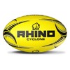 Rhino Cyclone Rugby Ball, Fluo Yellow, Size 4
