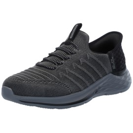 Skechers USA Men's Men's Garner-Orston Hands Free Slip-in Moccasin, Black, 10.5