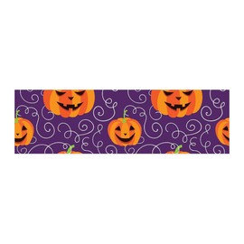 CafePress Elegant Jack O' Lanterns 36x11 Wall Decal, Vinyl Wall Peel, Reusable Wall Cling