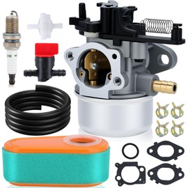 Hipa 591137 Carburetor for 796608 593599 591137 TB360 775EX Pressure Washer Parts Troy Blit 7.75 Hp 8.75 Hp 8.5Hp 190CC Engine with 795066 Air Filter Fuel Line