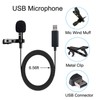 MICMXMO USB Microphone Lavalier Lapel Clip on Mic for Laptop,