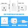 New Zealand Power Adapter USA to Australia Plug Adapter Australia
