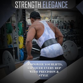 Weight Lifting Belt 4inch Leather Belt With Free Wrap - Foam Padded Back Support Gym Belt for Bodybuilding Squat Deadlift Weightlifting Belt Men Women (Solid Black, Large 32" - 37")