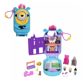 Polly Pocket Playset Minions Compact Doll and Unicorn Toy New with Tag