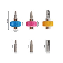 Bestgle 3 Piece Mini Finger Ratchet Set, Reversible Thumbwheel Palm Ratchet, 1/4” Drive Magnetic Finger Socket Drivers for Tight Spaces