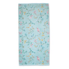Pip Bath Towel Les Fleurs Colour Blue Size 70 x 140 cm