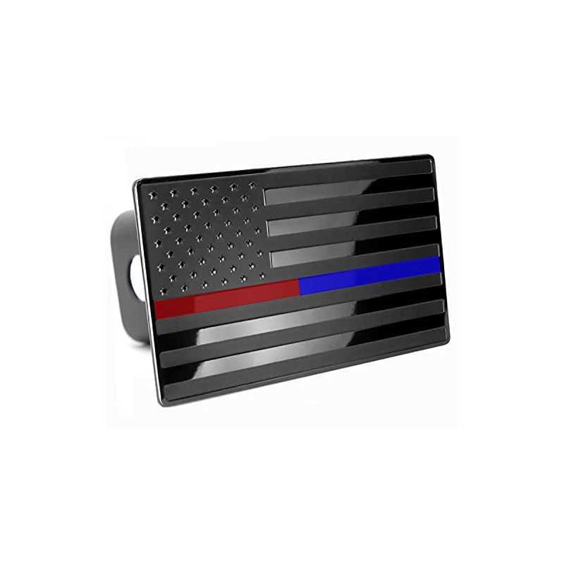 USA US American Flag Emblem Metal Trailer Hitch Cover (Fits