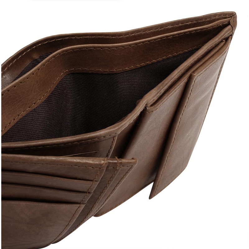 bruno banani 022002 Genuine Leather Wallet for Men, Women, Space-Optimised,