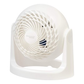 IRIS USA WOOZOO Air Circulator Fan, Vortex Fan, Desk Fan, Portable Fan, 3 Speed Settings, 360 Tilting Head, 46ft Max Air Distance, Medium, White