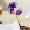 20PCS Artificial Colorful Flowers Galaxy Rose Crystal Flower Glass Rose