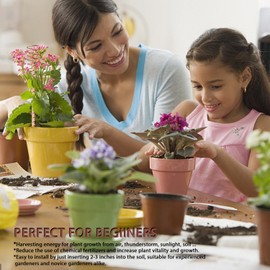 10Pack 17" Electroculture Plant Stakes, Electroculture Copper Gardening Antennas, Long Copper Garden Stakes for Plants Fruits Vegetables Growth, Eco-Friendly & High-Yield