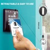 2 Pack ID Badge Holder with Retractable Badge Reel Clear