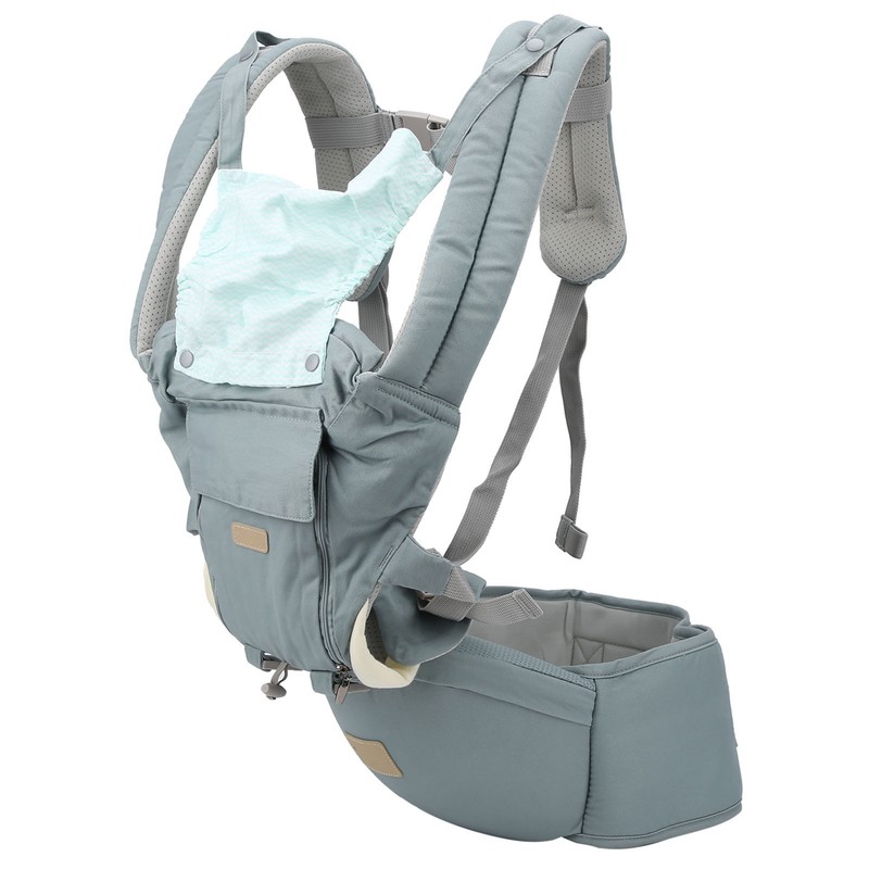 Adjustable Baby Carrier Breathable Newborns Toddlers Ergonomic Thickening HipseatCyan