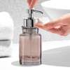 OGGI Glass Foaming Soap Dispenser - 10oz Capacity, Round, Heavy