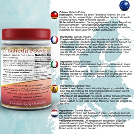 DivyaHerb Bibhitaki Fruit Baheda Powder Natural