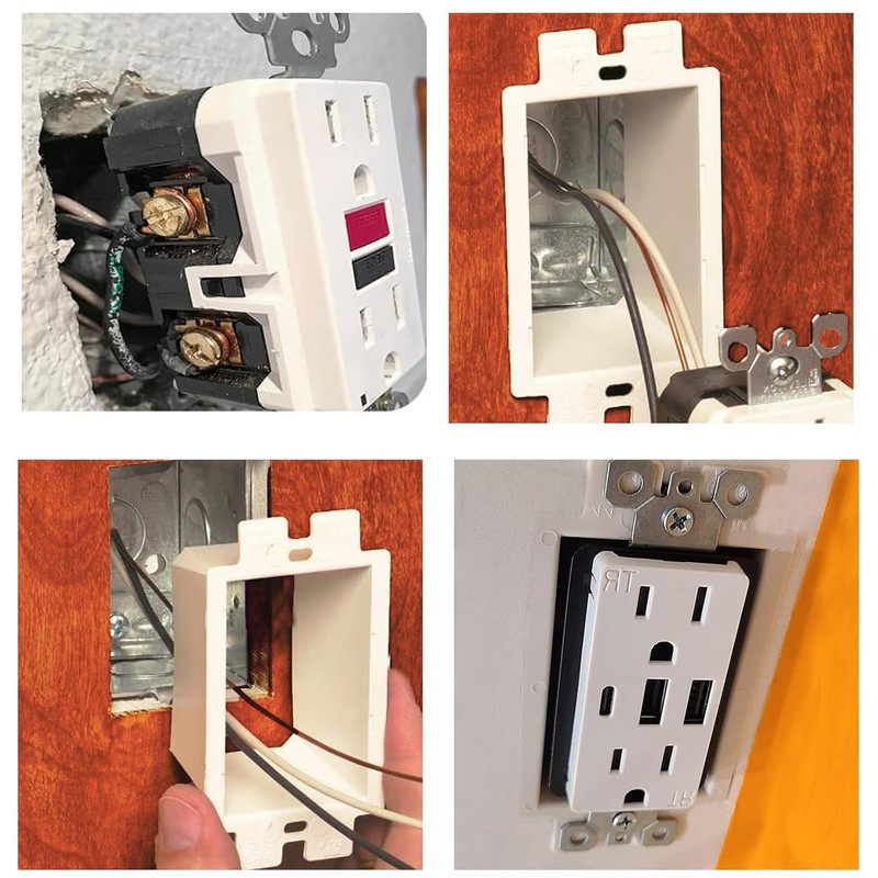 30 PCS BE1-2 Electrical Outlet Box Extender with 60 PCS