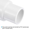 PATIKIL PVC Reducer Pipe Fitting 25mm to 20mm ID, 10