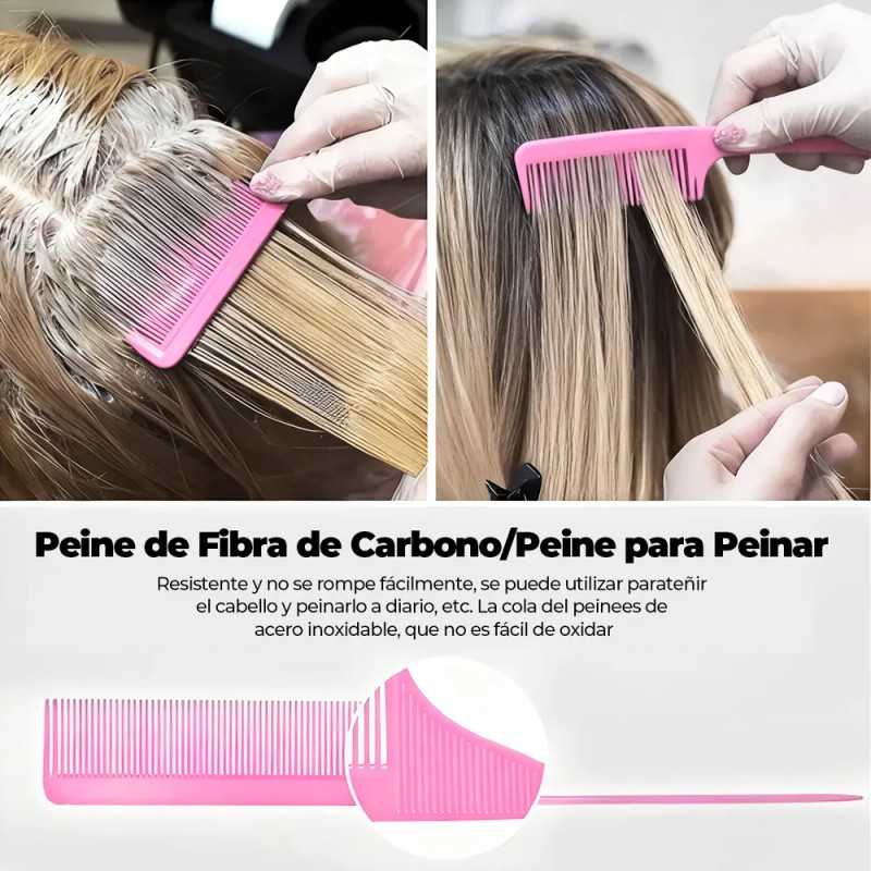 14 Cepillo Kit De Pelo Y Peine Y Gorro De