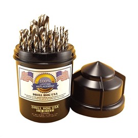 Drill Hog® 29 Pc Drill Bit Set Niobium NB41 1/16"-1/2" Drill Index