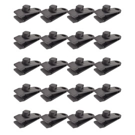 BINCKIN Tarp Clips Heavy Duty Lock Grip 20 Pcs Black