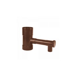 Collector Rainwater Catcher with Valve, Bradas 80 mm, Brown