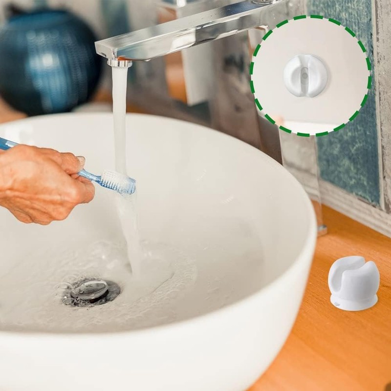 4 Pcs White Toothbrush Holder with Suction Cup, Wall-Mounted Toothbrush