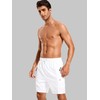 SILKWORLD Mens Swim Trunks with Compression Liner 7 Inch Quick