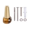 Rockcloud Natural Tiger's Eye Stone Cabinet Knobs, Door Pull Handles