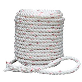 Arborist Bull Rope | High Strength Polyester | Tree Hoist Rigging Line | 1/2 inch x 200 feet, 1 Eye Splice